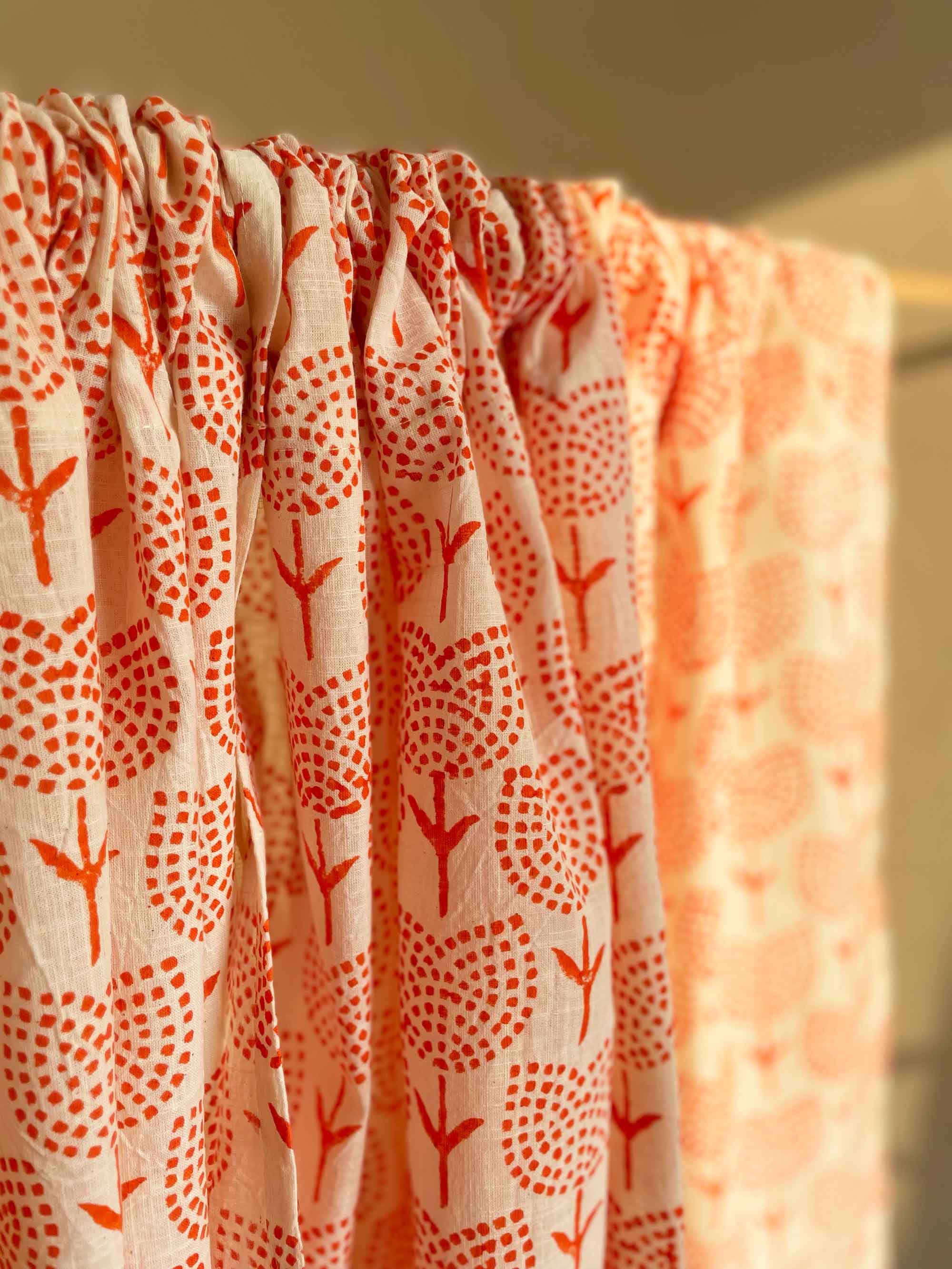 orange tulips beautiful kitchen valance
