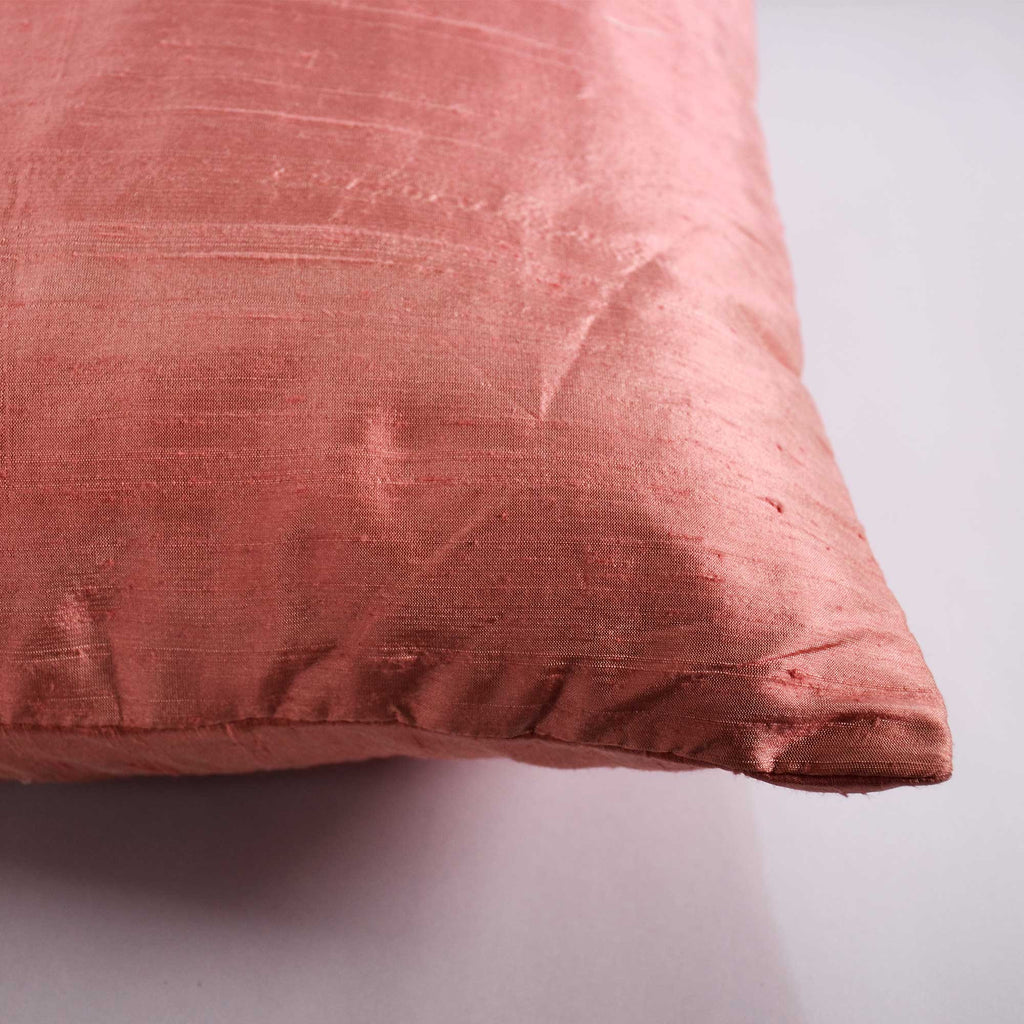 Blush Pink Silk Cushion Cover