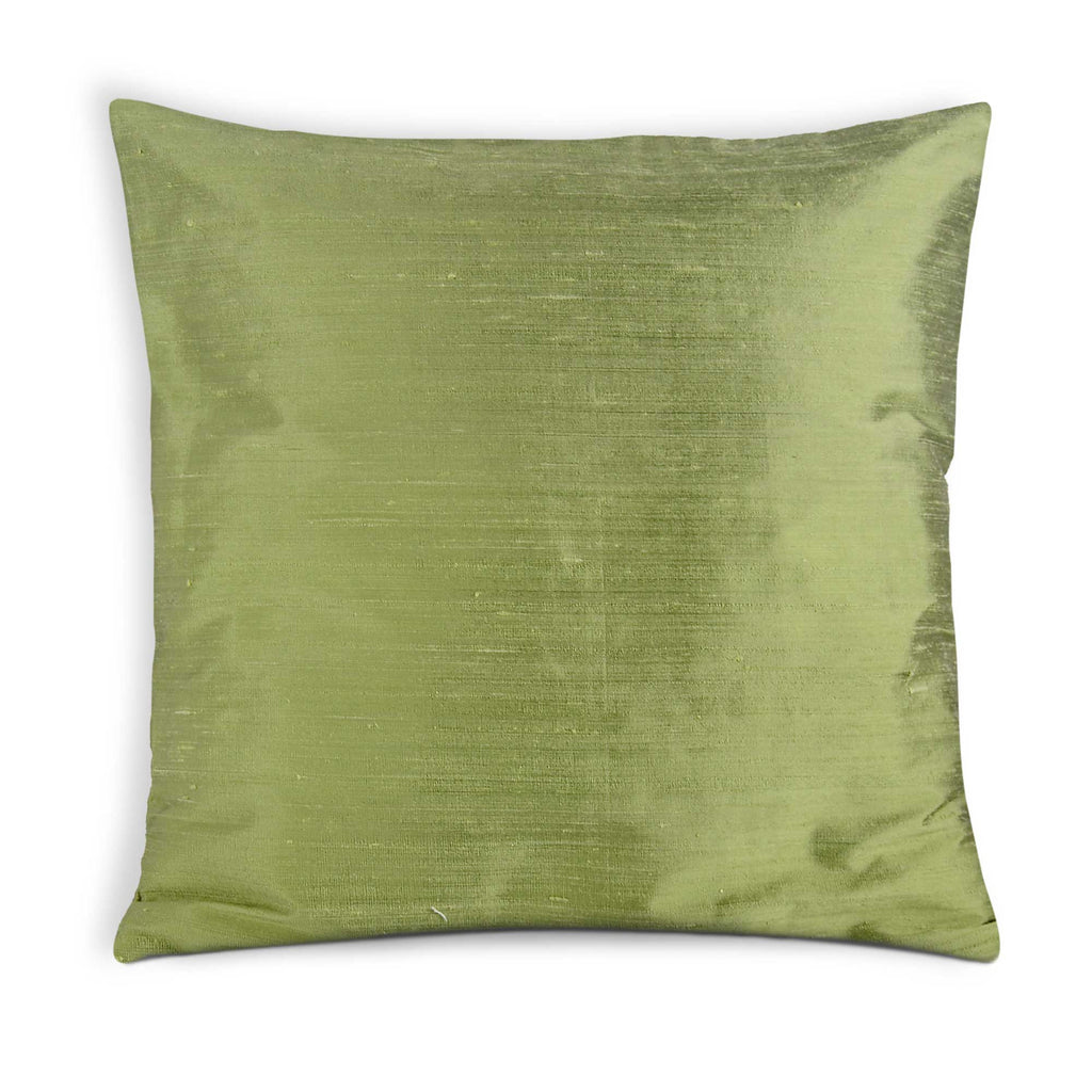 pistachio raw silk pillow cover