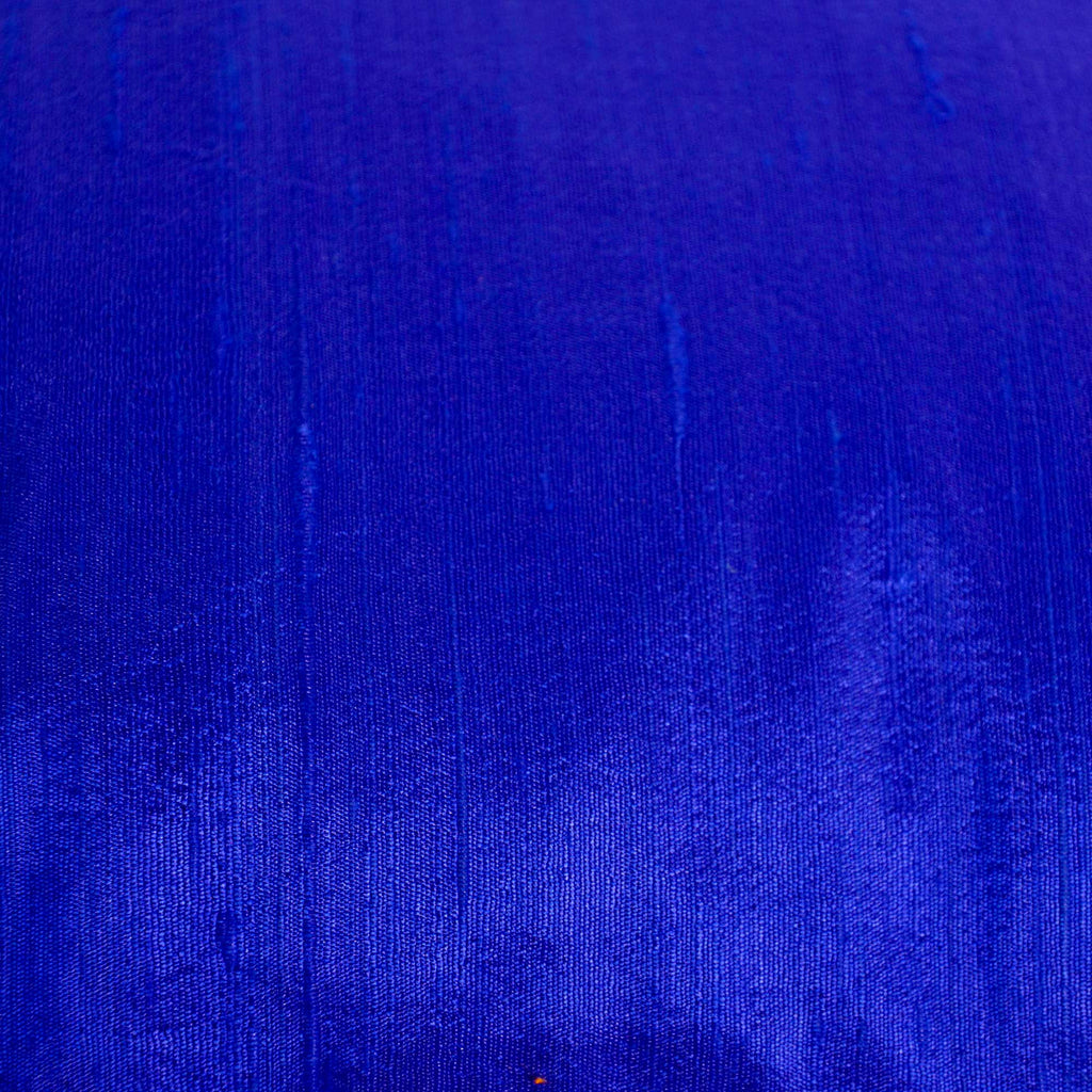 Raw Silk Pillow Cover in Royal Blue