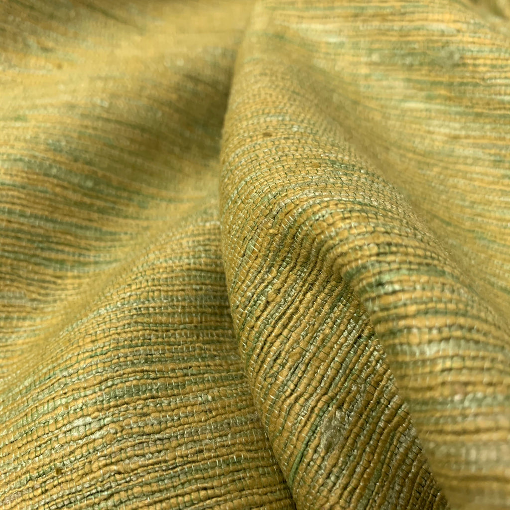 Autumn Green Ahimsa Tussar Pure Silk Fabric