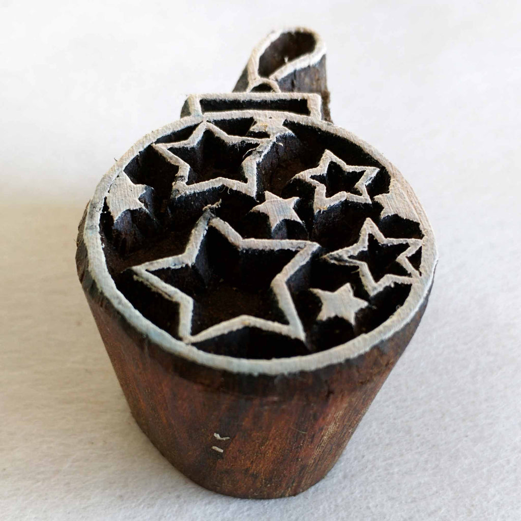 Christmas Bell Ornament Wooden Stamp