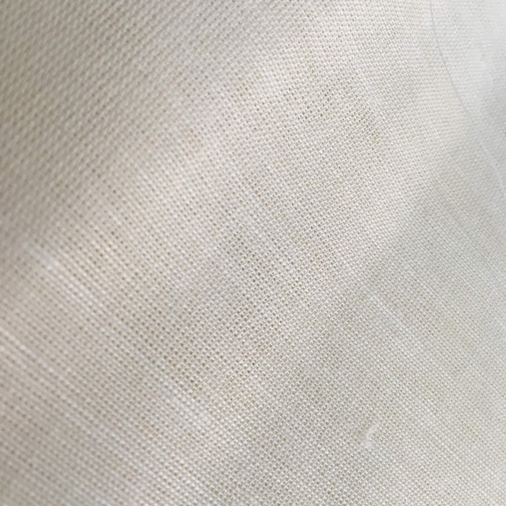 Solid Color White Linen Fabric By Yard