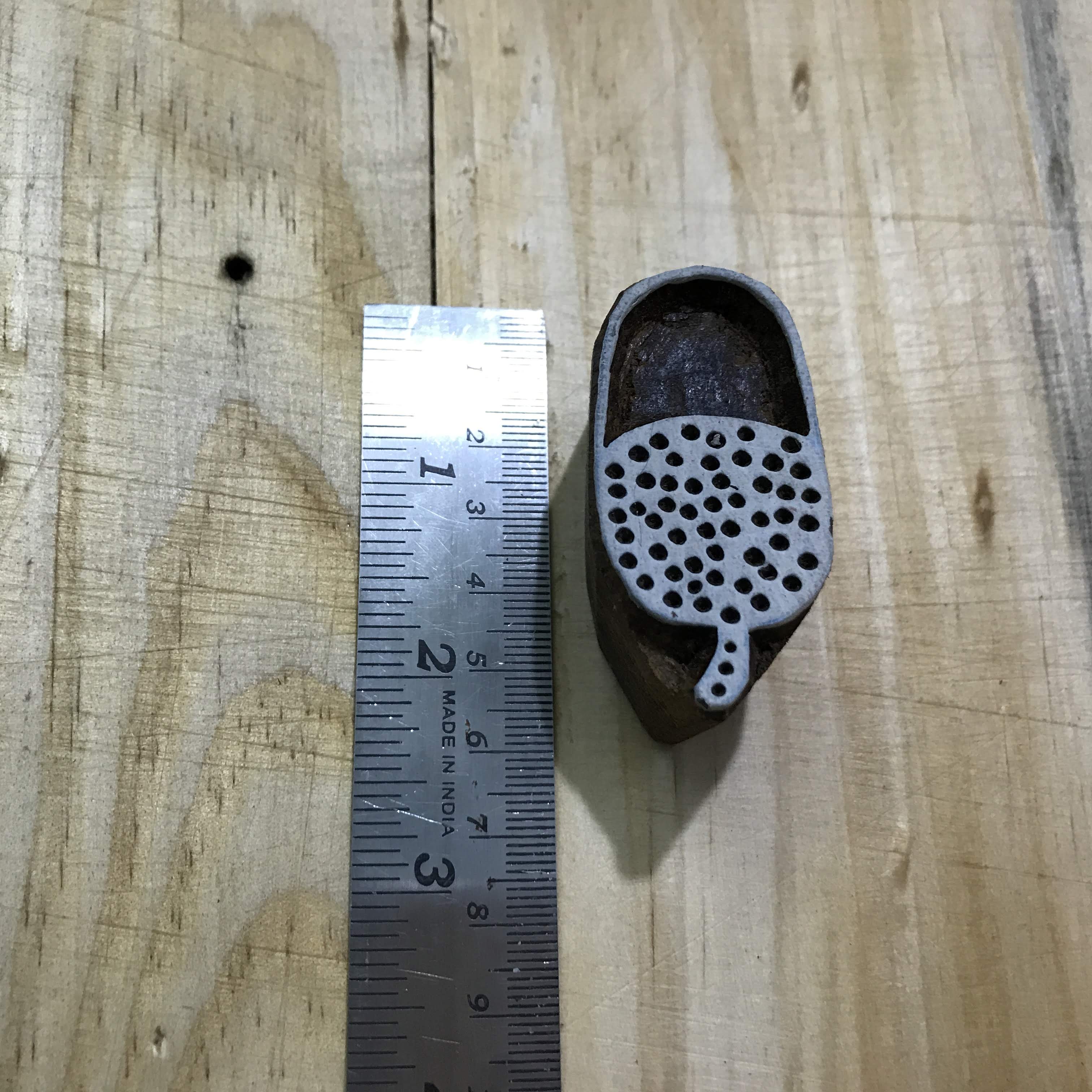 acorn pattern wooden stamp for paper and textile printing