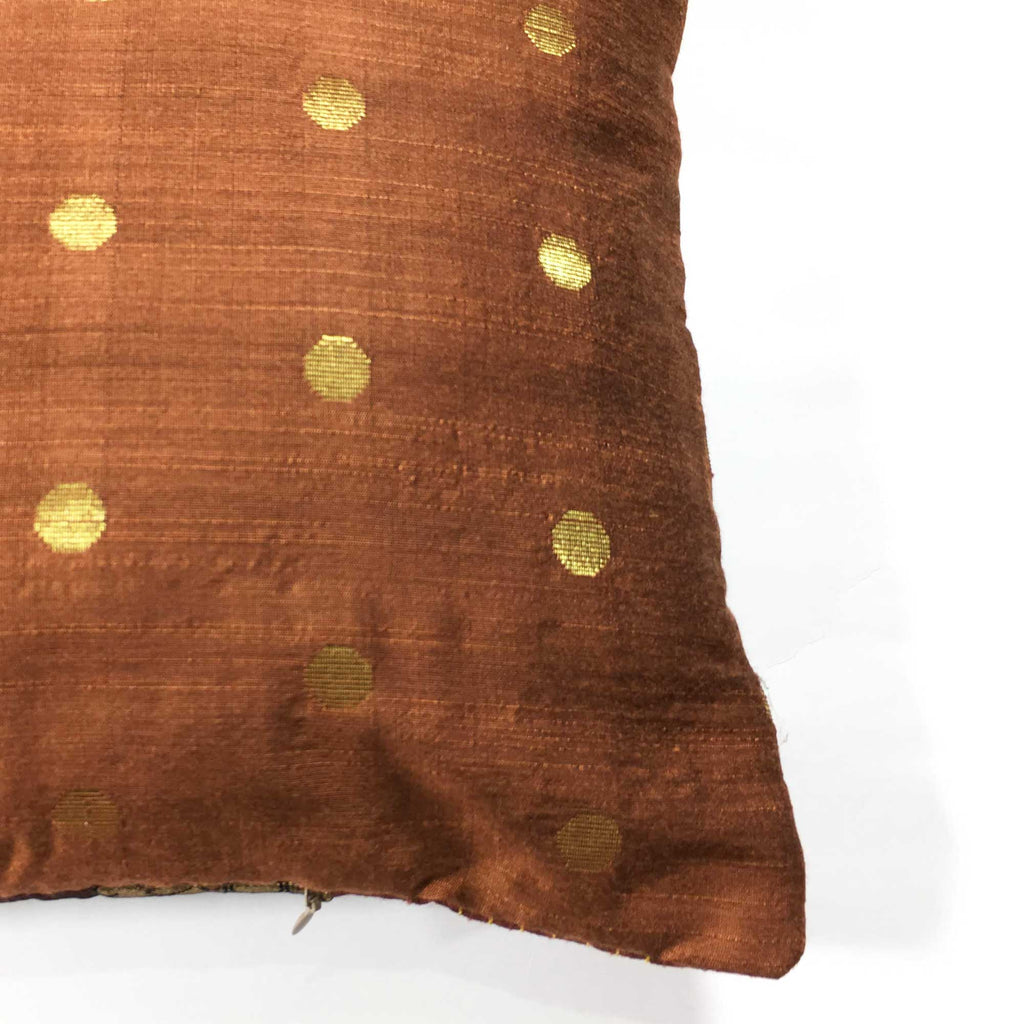 Handmade silk pillow cover buy online from DeiCrafts