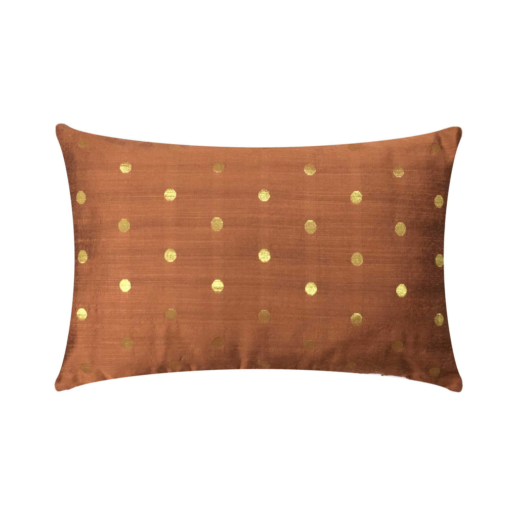 Double sided silk lumbar cushion cover buy online from India