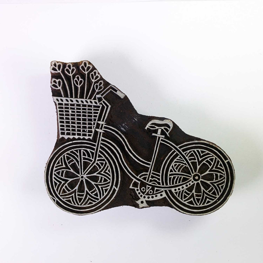 Cycle / Bike Stamp for Fabric and Paper Printing