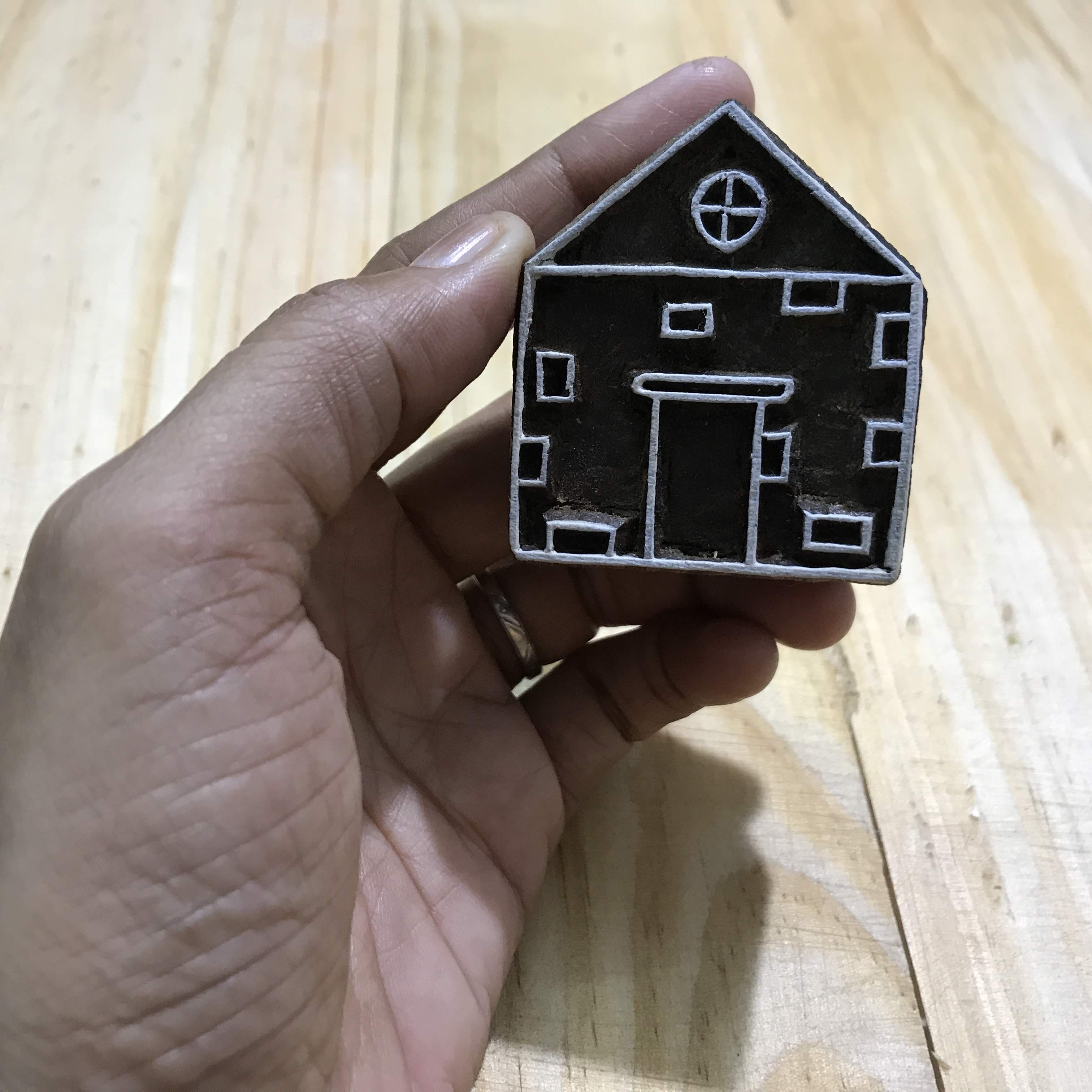 building hand block printing stamps