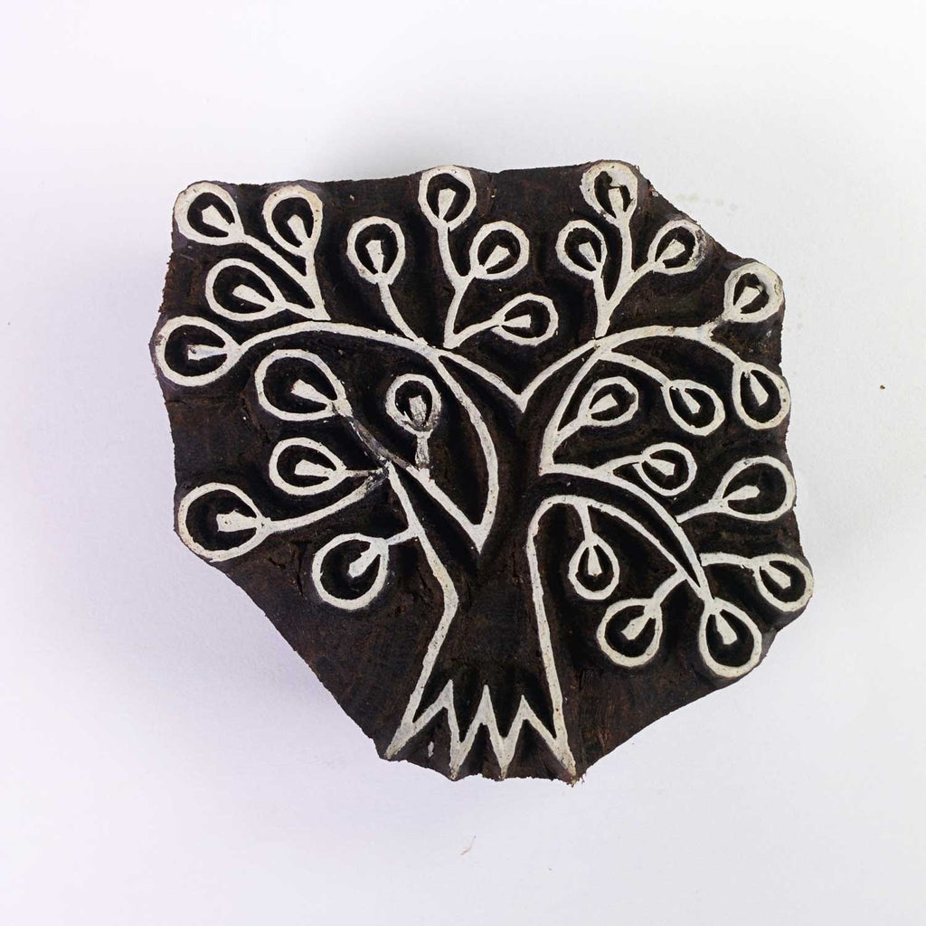 Small Tree Wooden Stamp For Printing