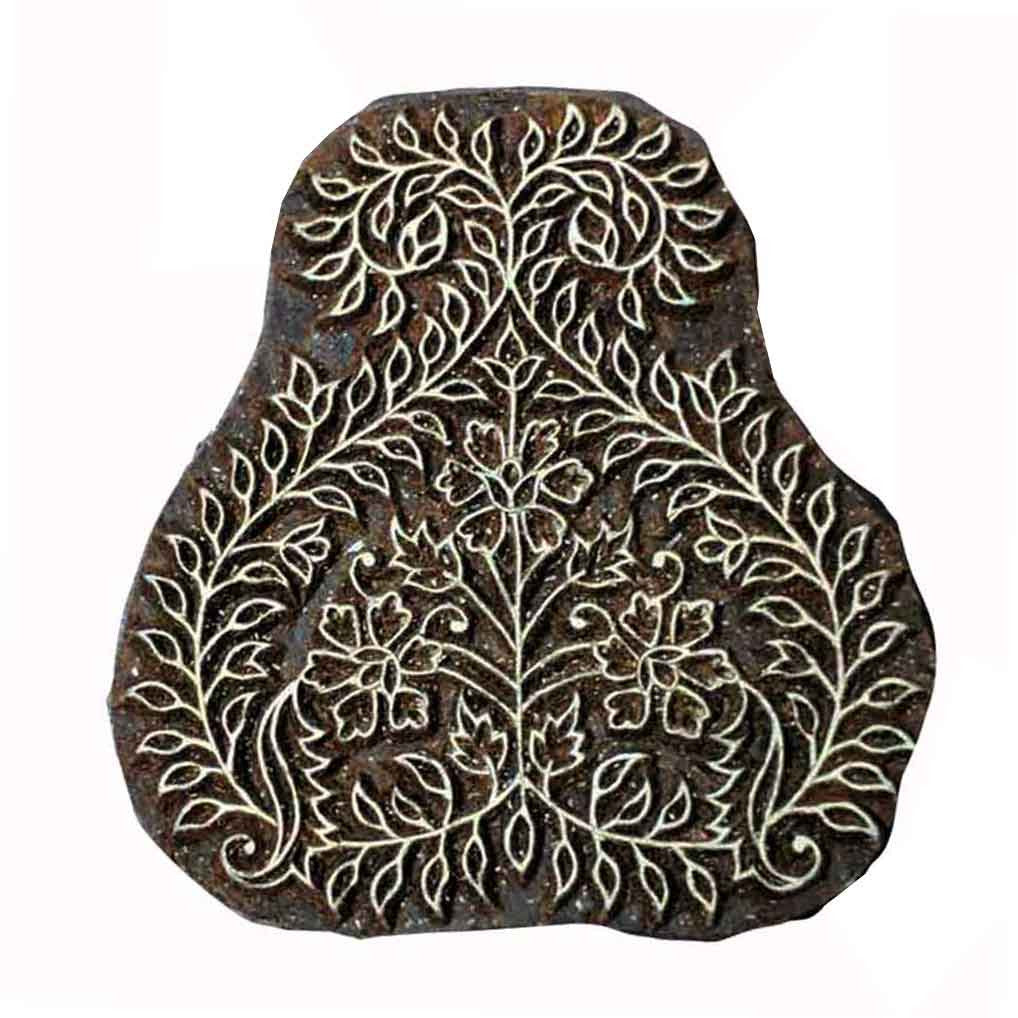 Paisely Wooden Block Printing Stamp buy online from India