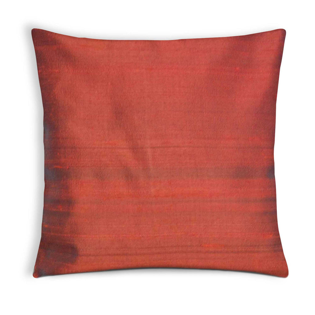 Rust Raw Silk Cushion Cover