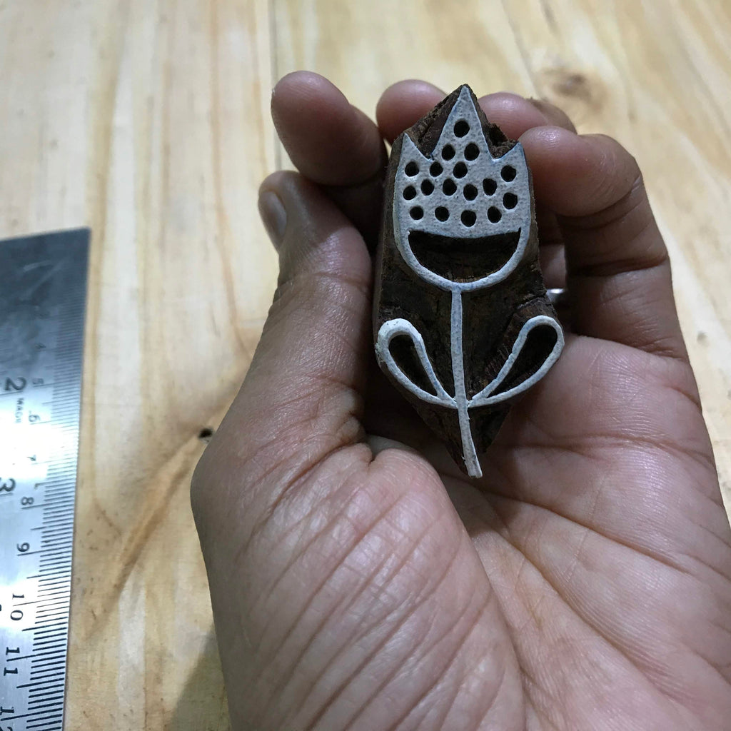 Handcarved paper printing stamps