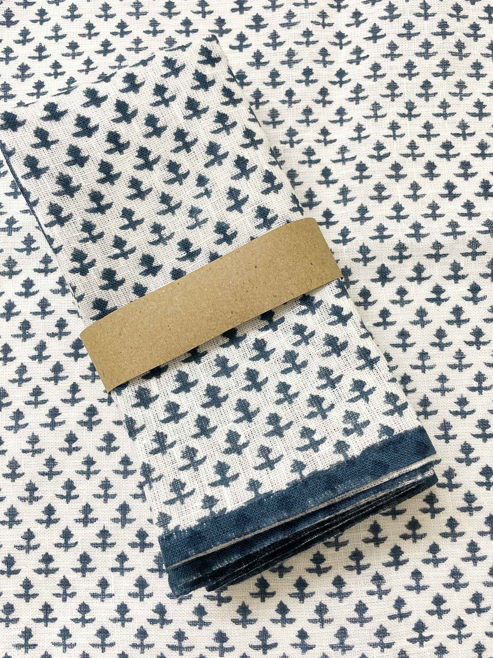 hand block printed dinner napkins for family gatherings