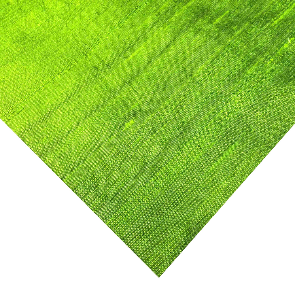 Dark Green Raw Silk Fabric