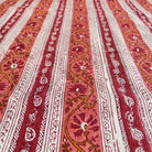 Desicrafts rust and mustard cotton kalamkari fabric