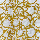 Hand Block Printed Mustard Linen 