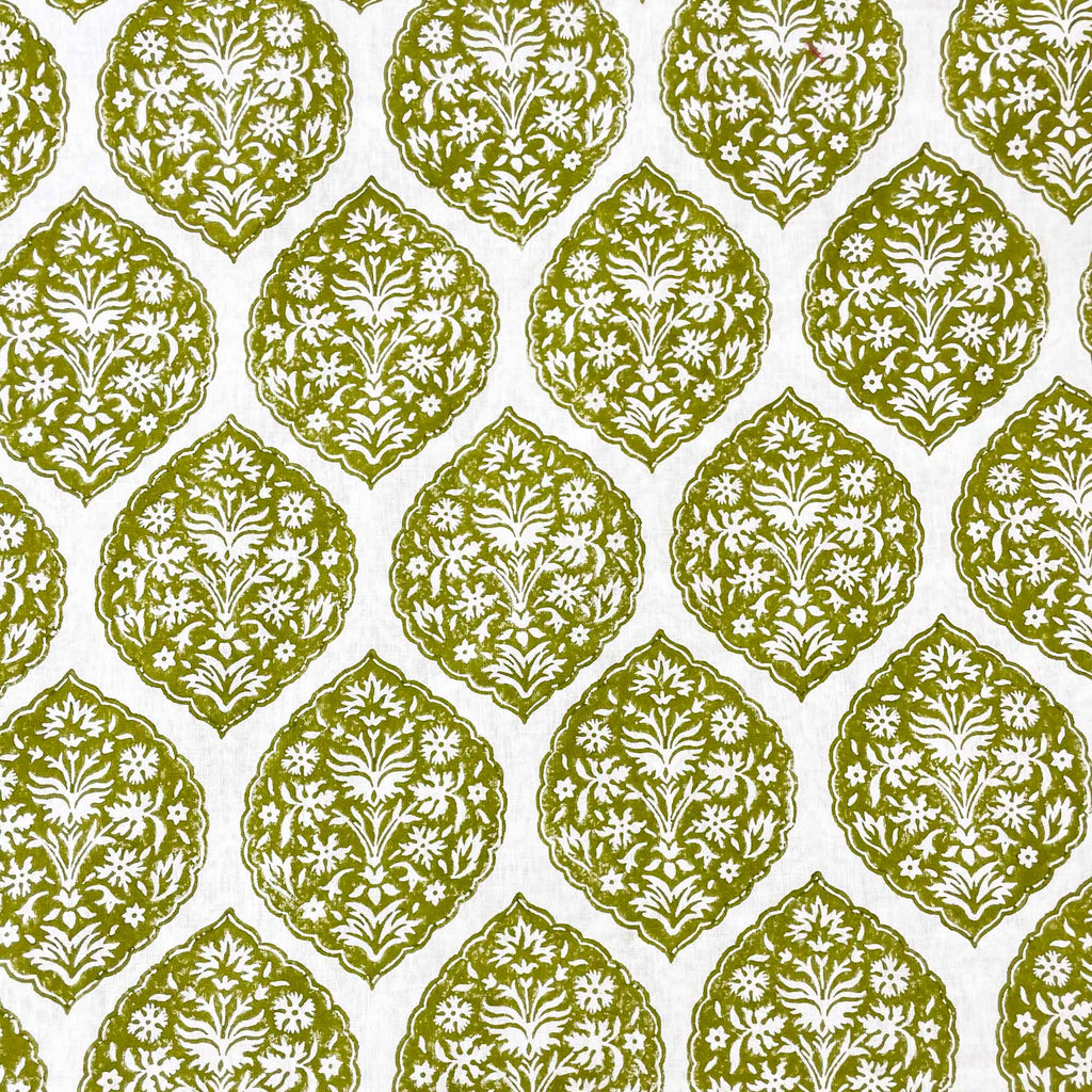 Sage green designer linen fabric