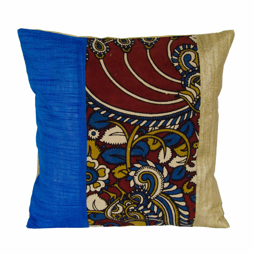 Tussar Kalamkari Cushion Cover Buy Online From India