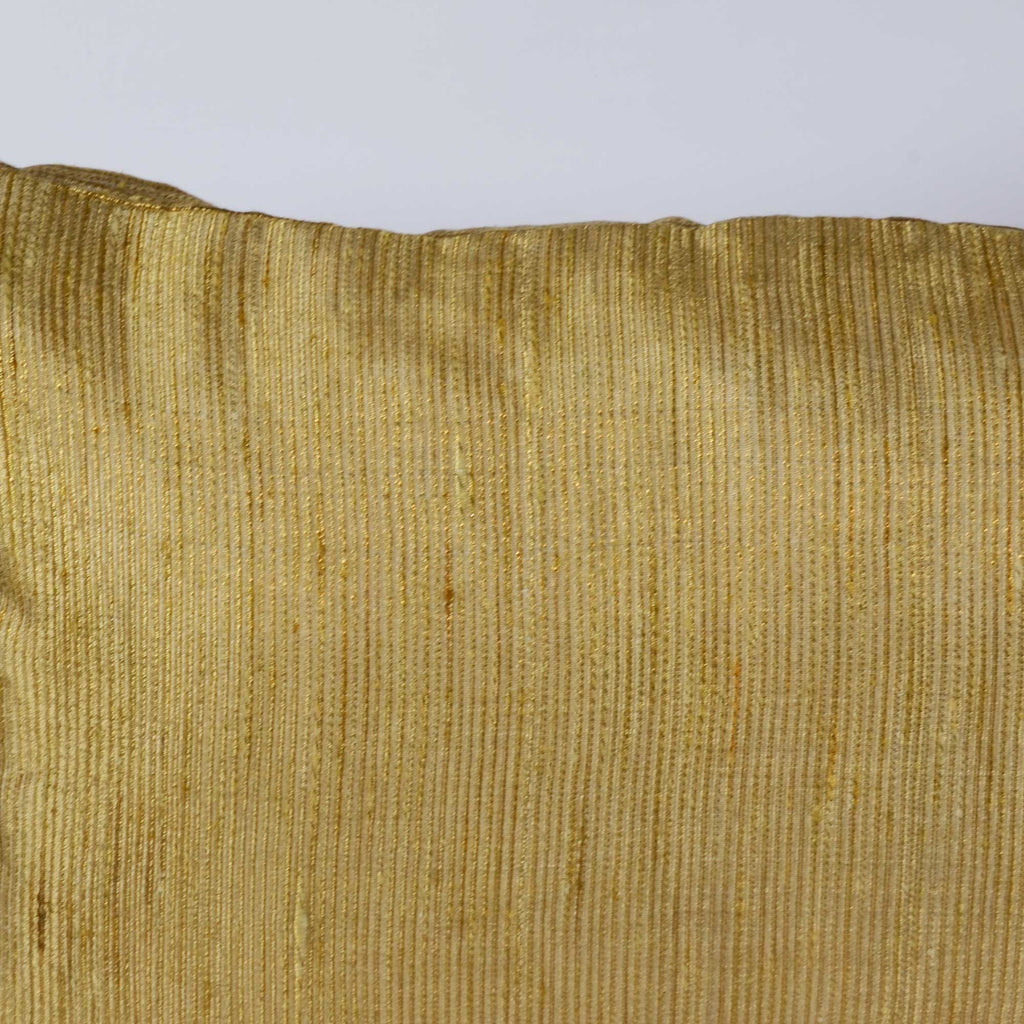 handmade Gold Jacquard Silk Horizontal Cushion Cover