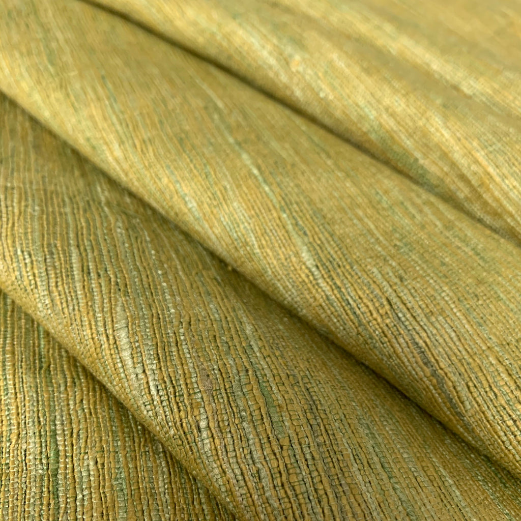 Autumn Green Ahimsa Tussar Pure Silk Fabric
