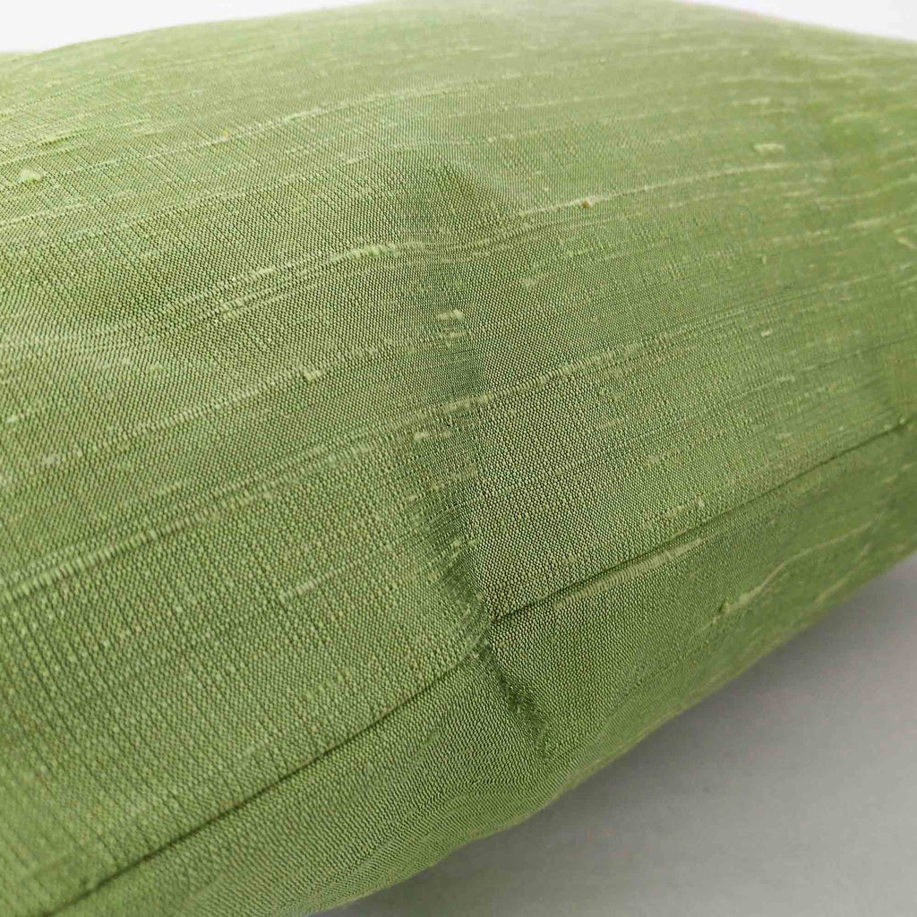 pistachio dupioni silk pillow cover
