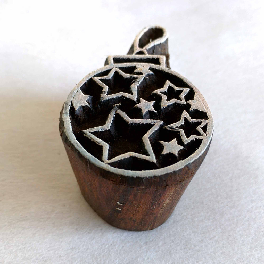 Christmas Bell Ornament Wooden Stamp