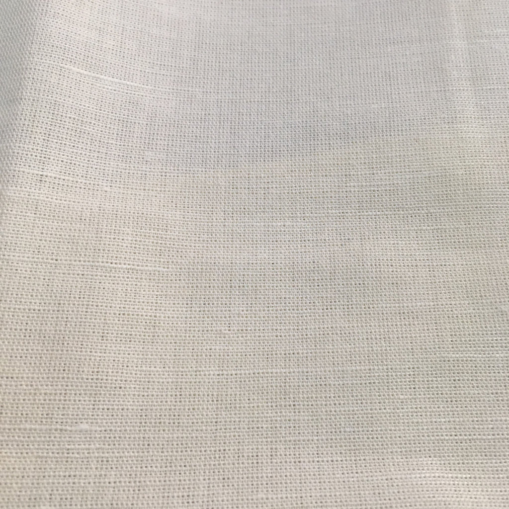 Solid Color White Linen Fabric By Yard