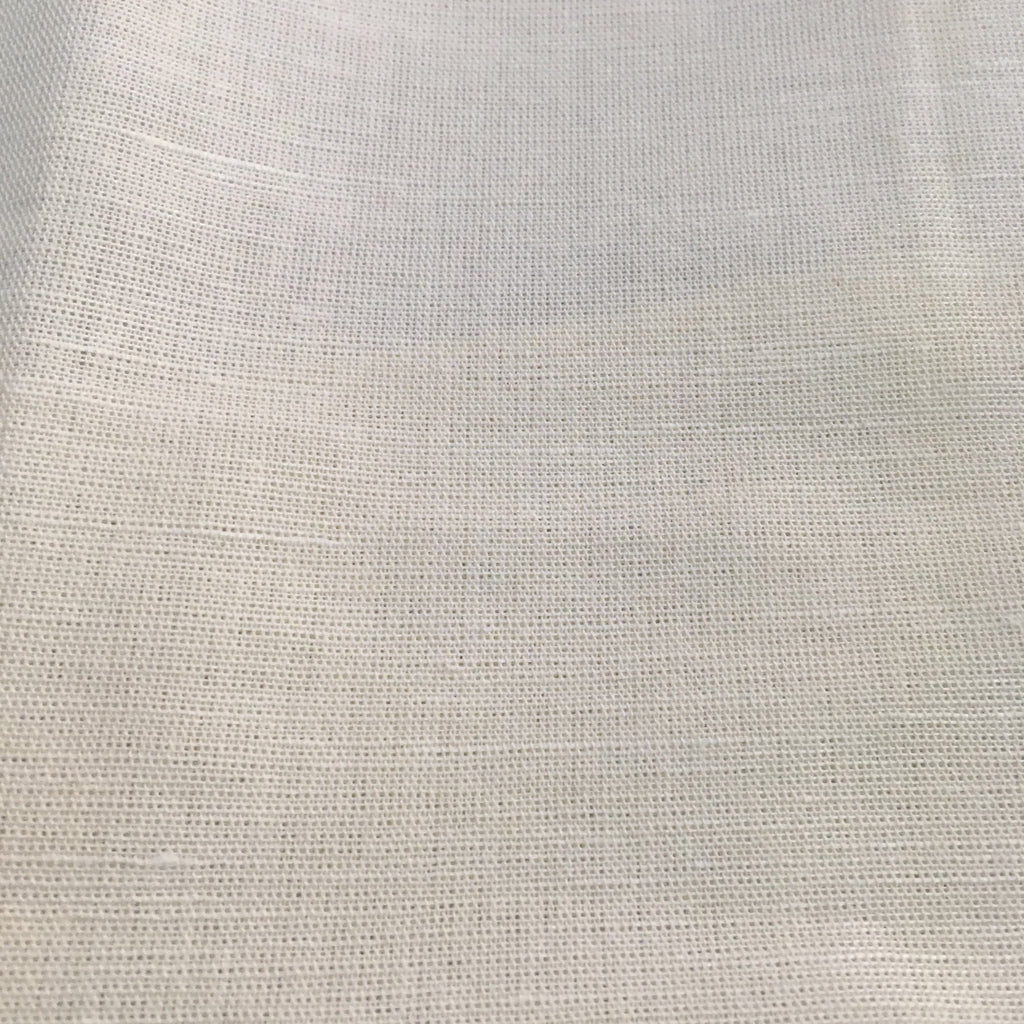 Solid Color White Linen Fabric By Yard