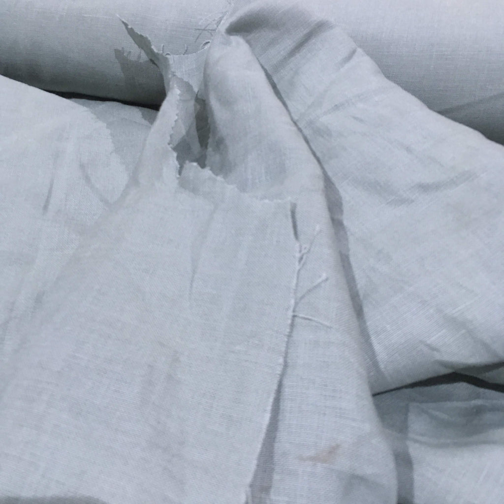 Solid Color Sky Blue Linen Fabric By Yard