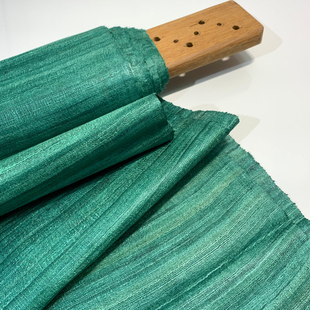 Mint Green Ahimsa Tussar Pure Silk Fabric