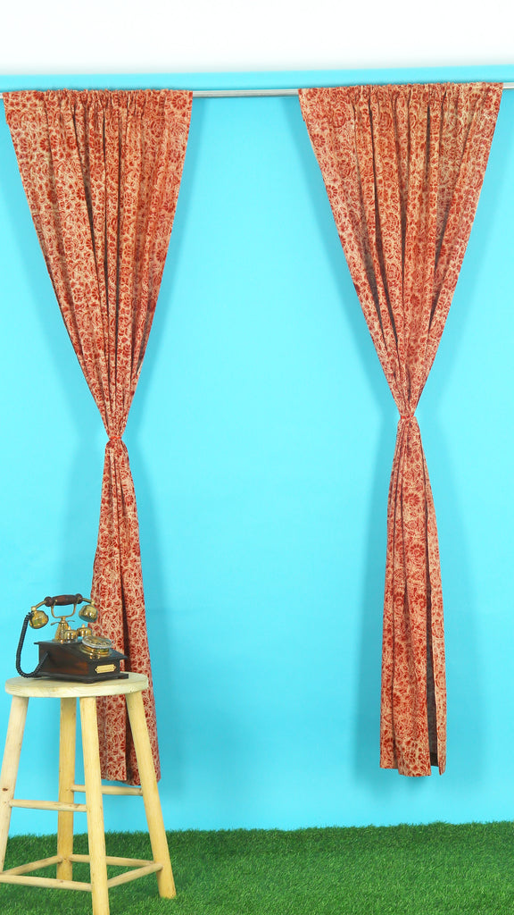 Kalamkari curtain panels by desicrafts