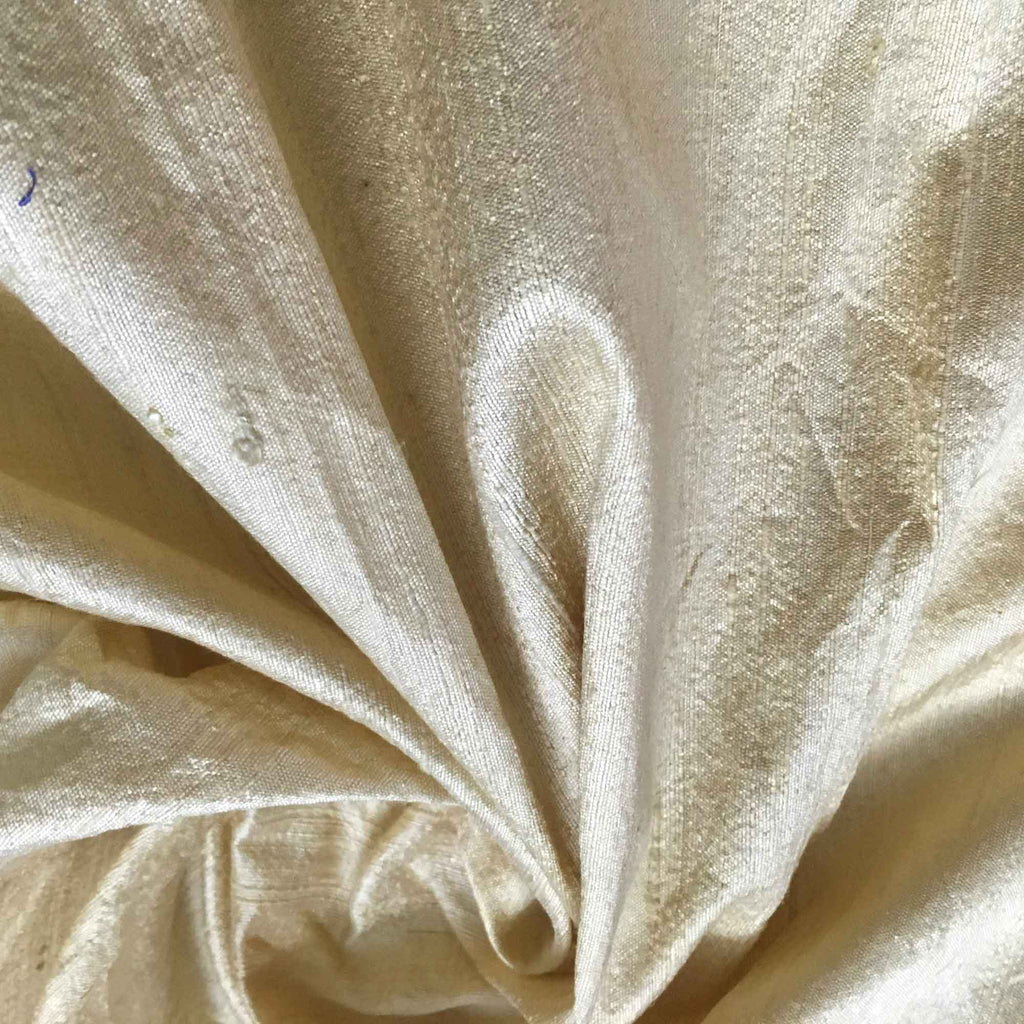 Champagne Raw Silk Fabric Buy From India