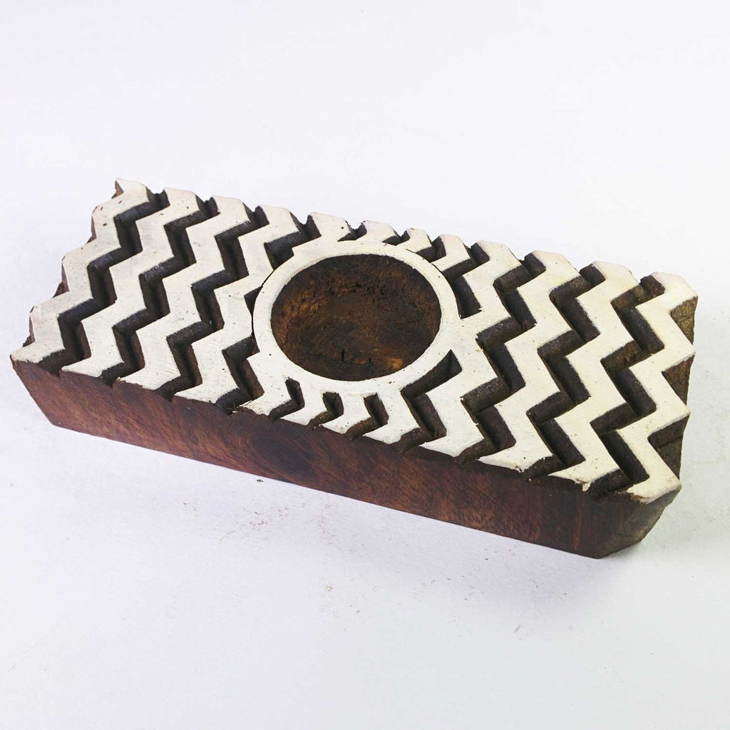 Handmade Chevron Tea Light Holder