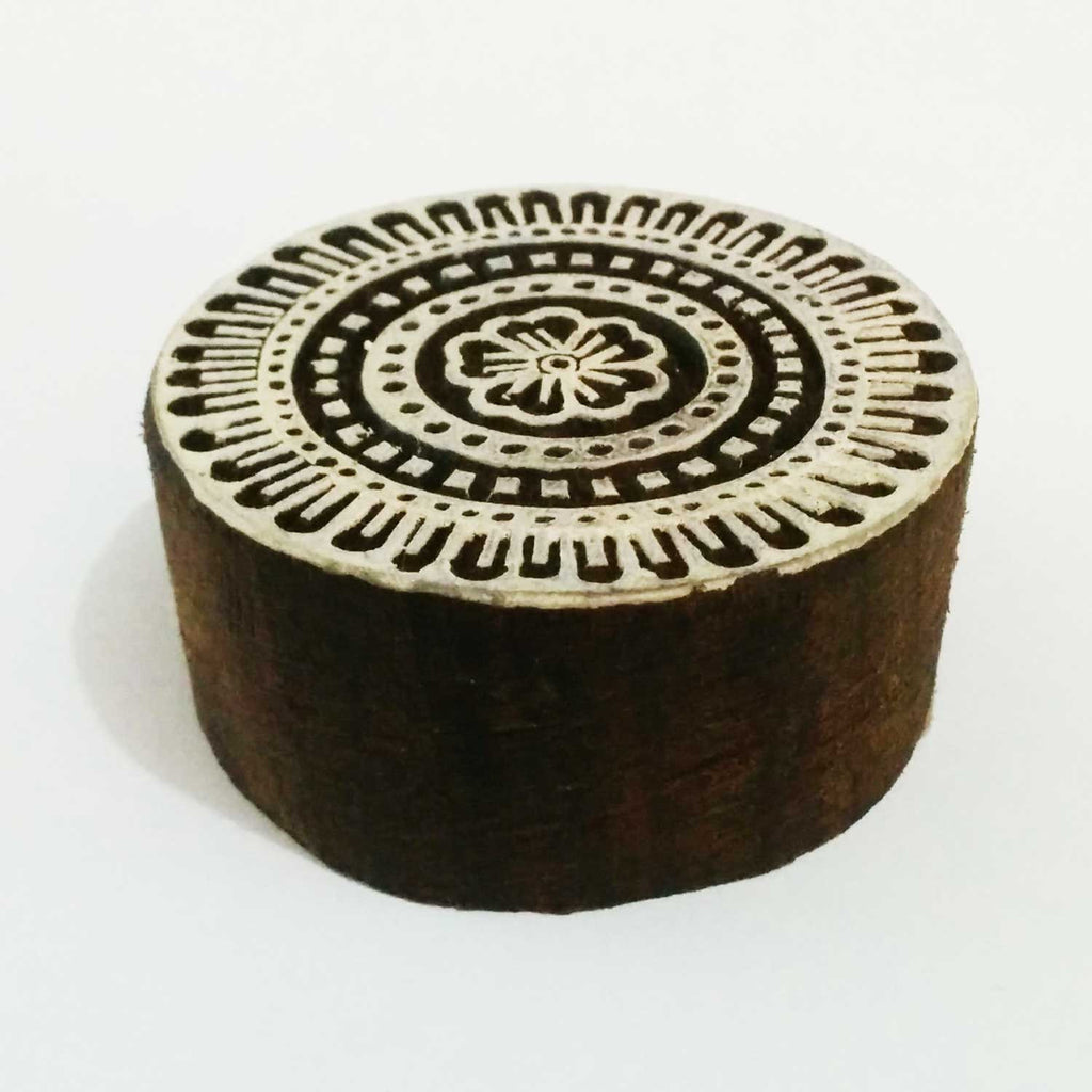 Mandala Wooden Stamp For Hand Block Printing