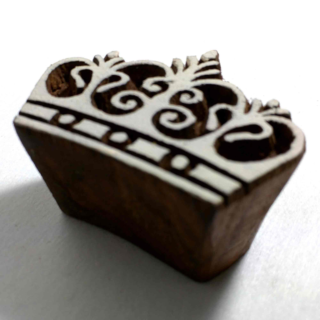 Victorian Crown Wooden Stamp