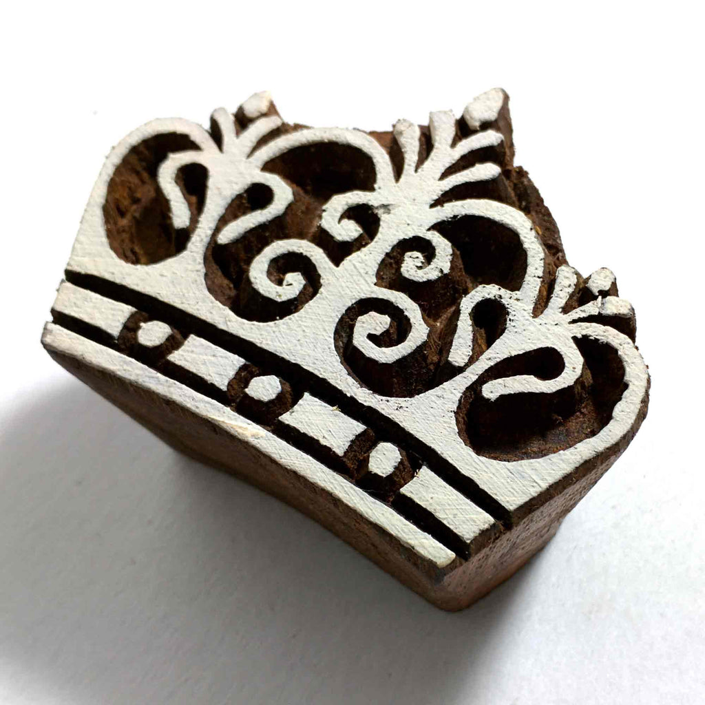 Victorian Crown Wooden Stamp