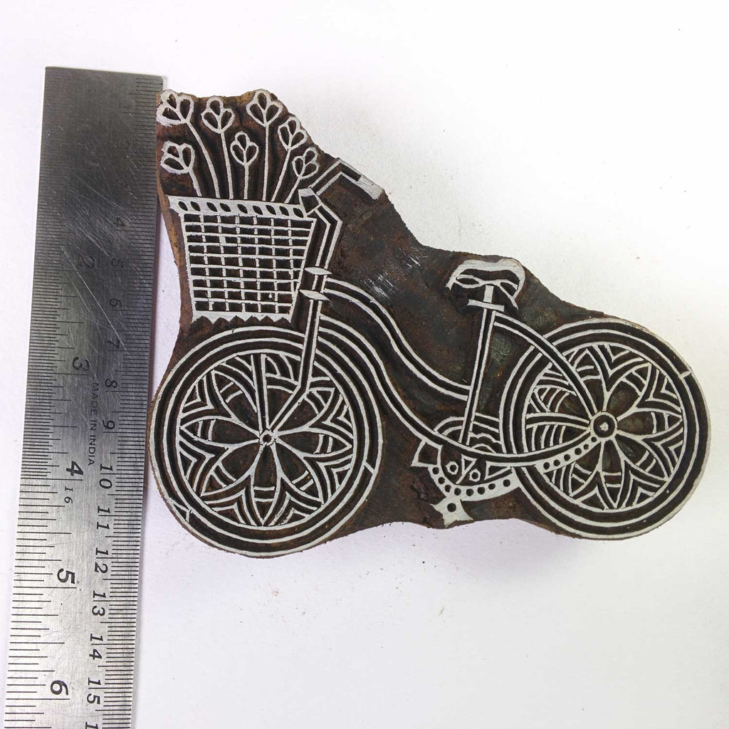 Cycle / Bike Stamp for Fabric and Paper Printing