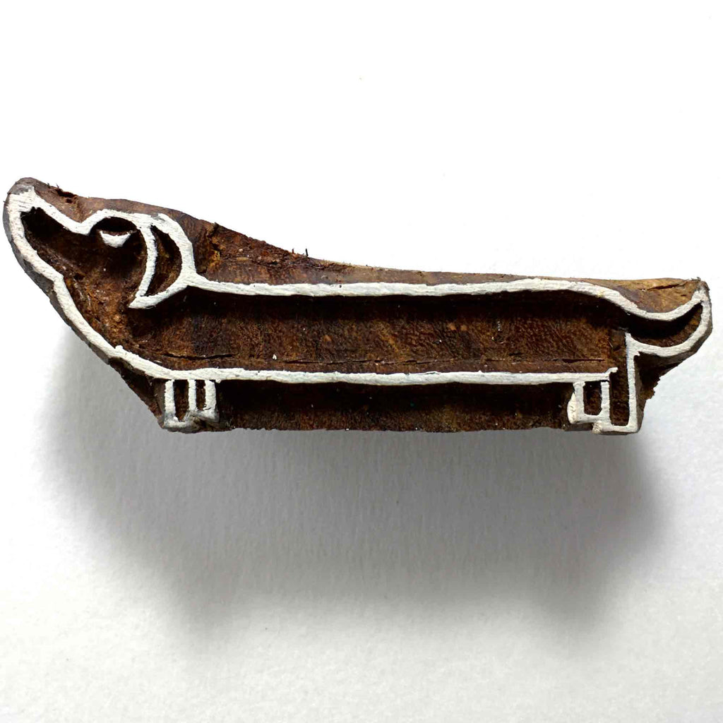 Dachsund Dog Wooden Stamp