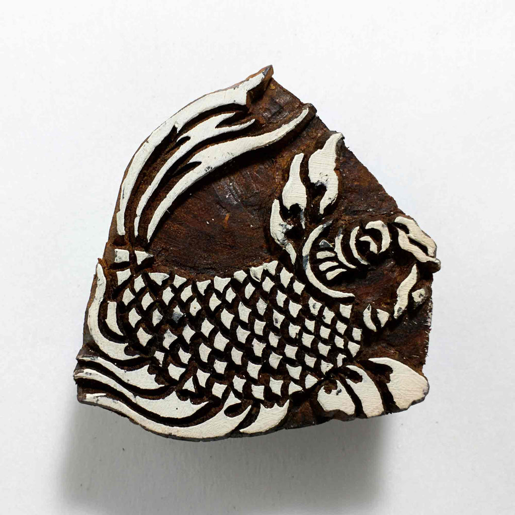 Dragon Fish Wooden Stamp for Printing