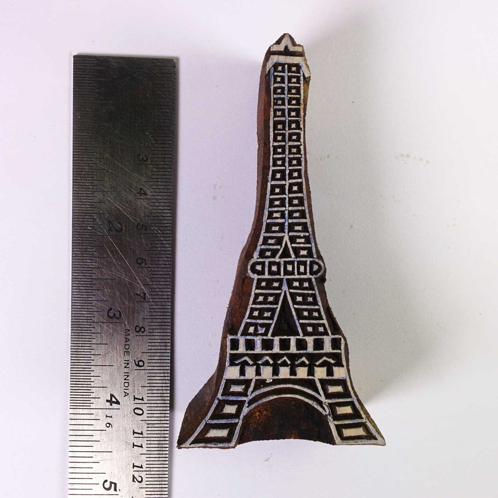 Eiffel Tower Wood Block for Textile Printing