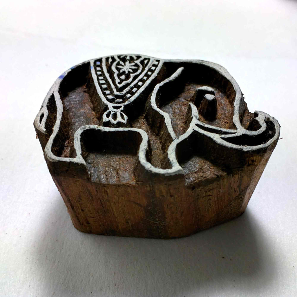 Tiny Elephant Block Printing Stamp