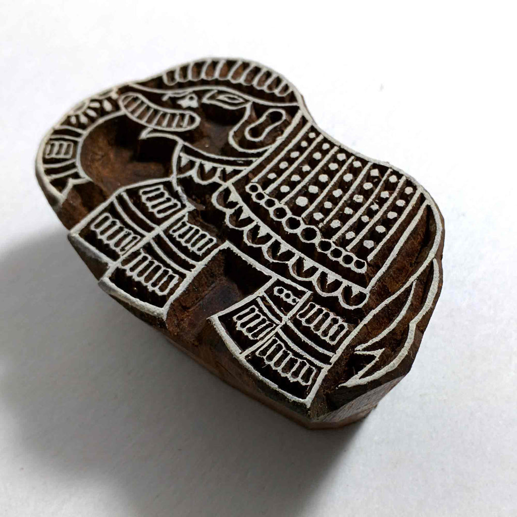 Jaipur Elephant Wooden Stamp for Printing