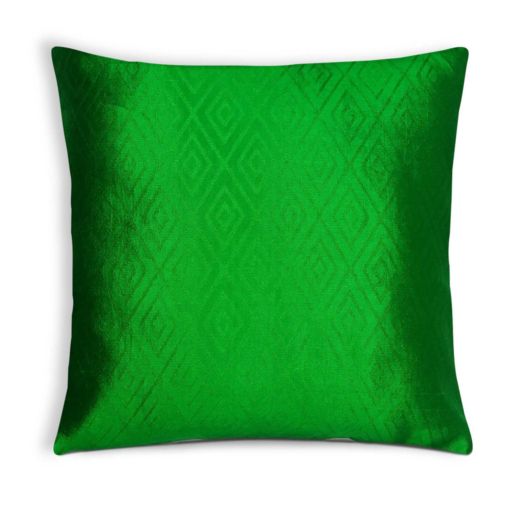 Green Soft Silk Pillow Cover