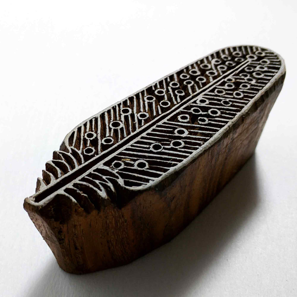 Feather Block Printing Stamp