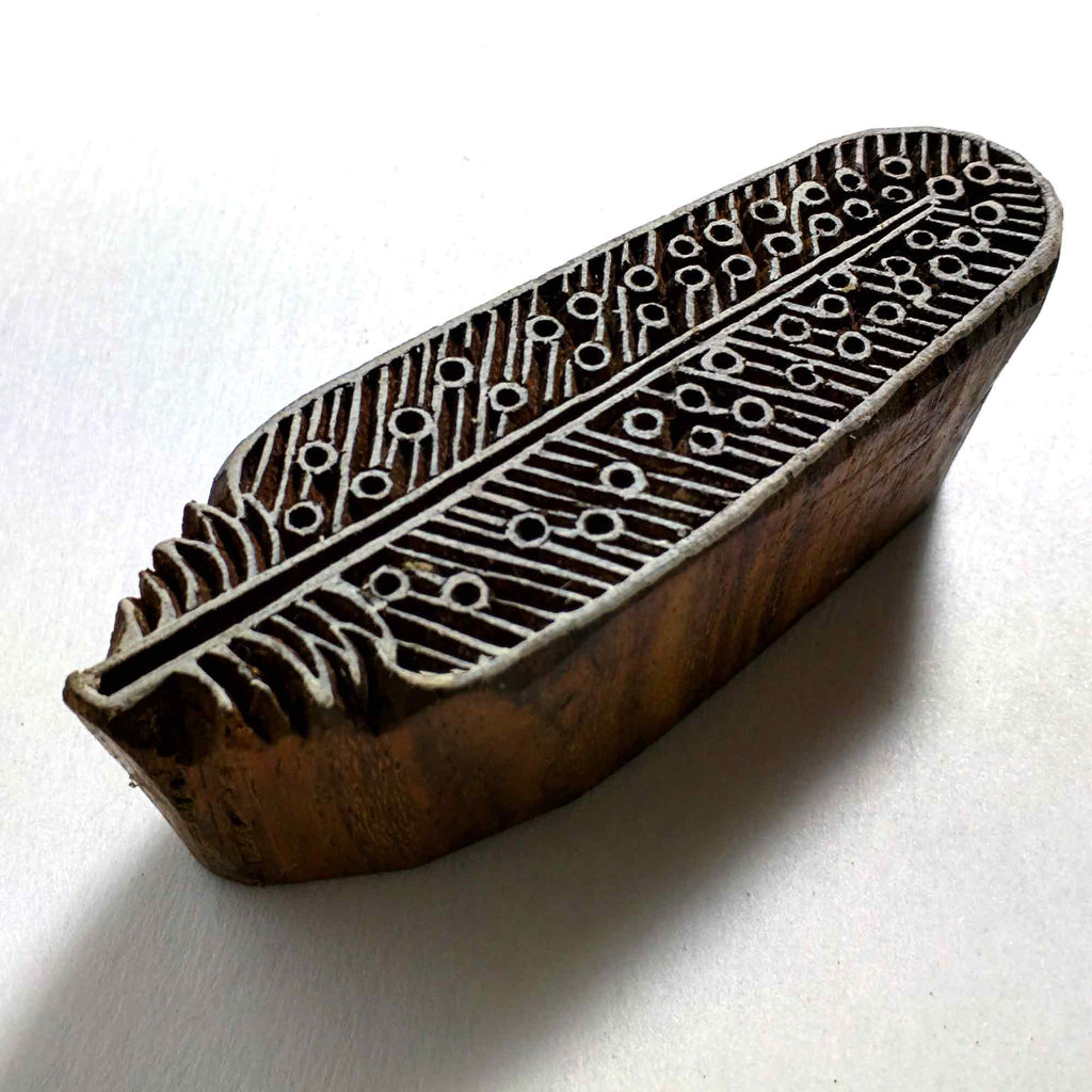 Feather Block Printing Stamp