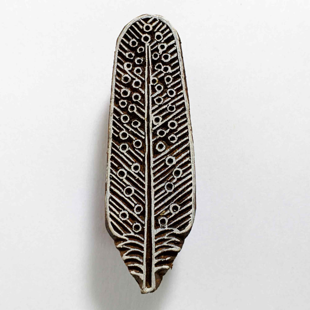 Feather Block Printing Stamp