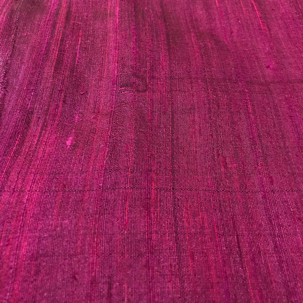 Grape Raw Silk Fabric