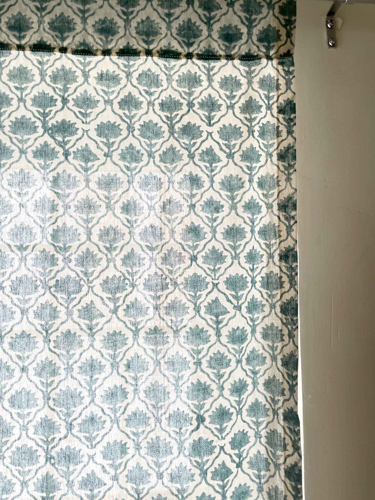 Block Printed cotton curtains buy online