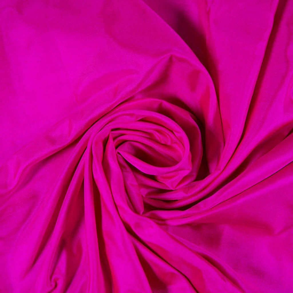 Hot Pink Pure Silk Fabric for Wholesale