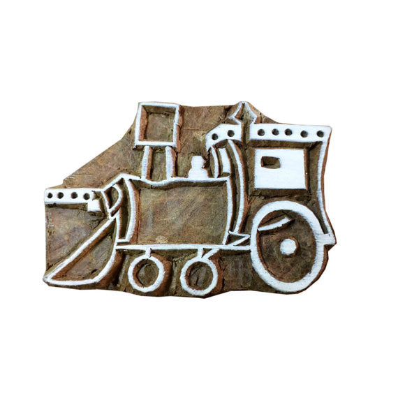 Farming Vehicle Wooden Stamp for Printing